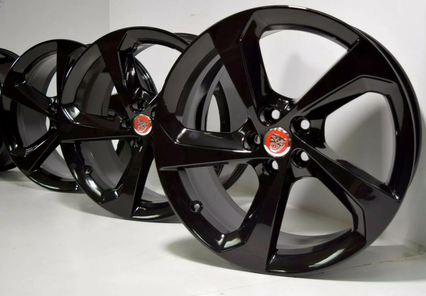 19″ jaguar F-Pace black wheels rims set Factory OEM original F Pace 19 JX XF