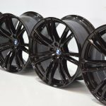 BMW OEM G90 M5 2018+ 706M 20″ M Double Spoke Wheels Black Set Of 4