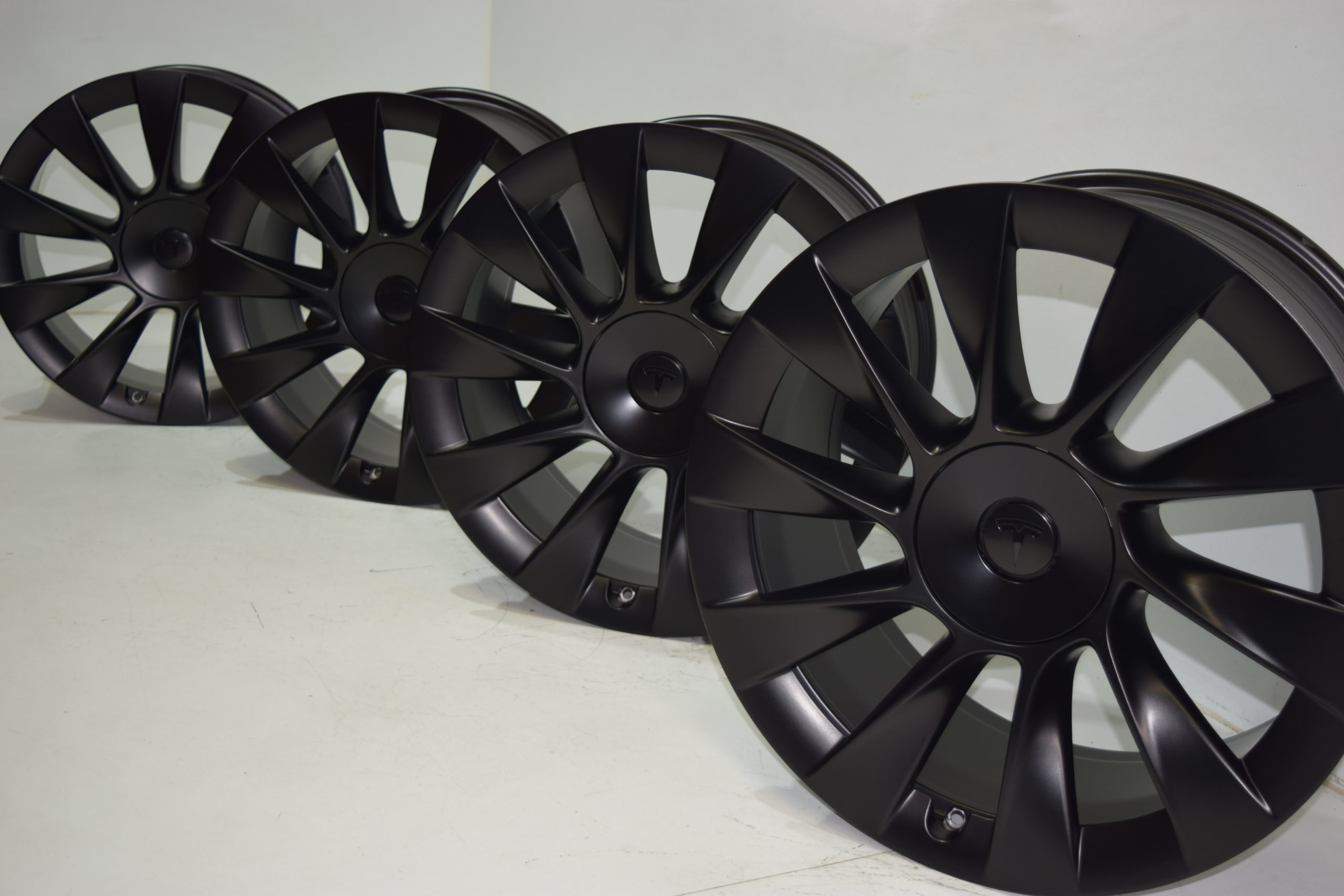 20” Tesla Model Y Induction Factory OEM Original Wheels Rims Black 20 Inch
