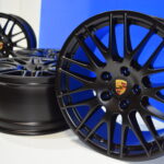 20″ Porsche Cayenne RS Spyder Factory OEM Black Wheels