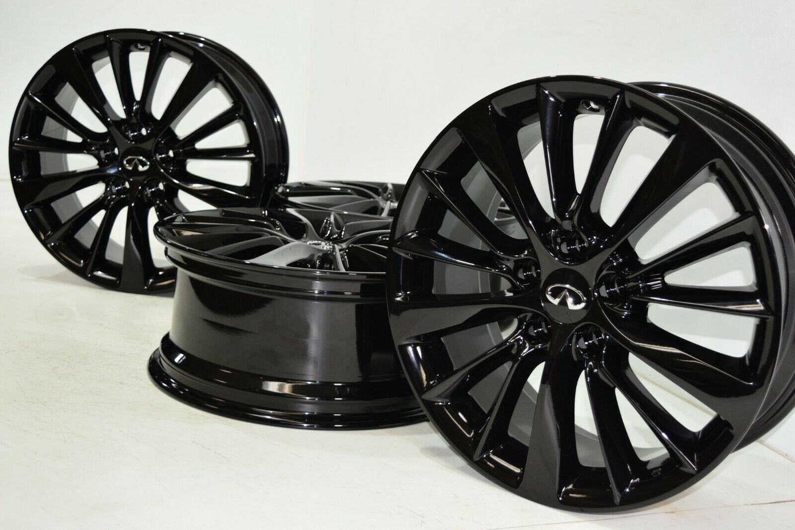 18″ INFINITI Q50 Factory OEM Factory black Original Alloy Wheels Rims 73800