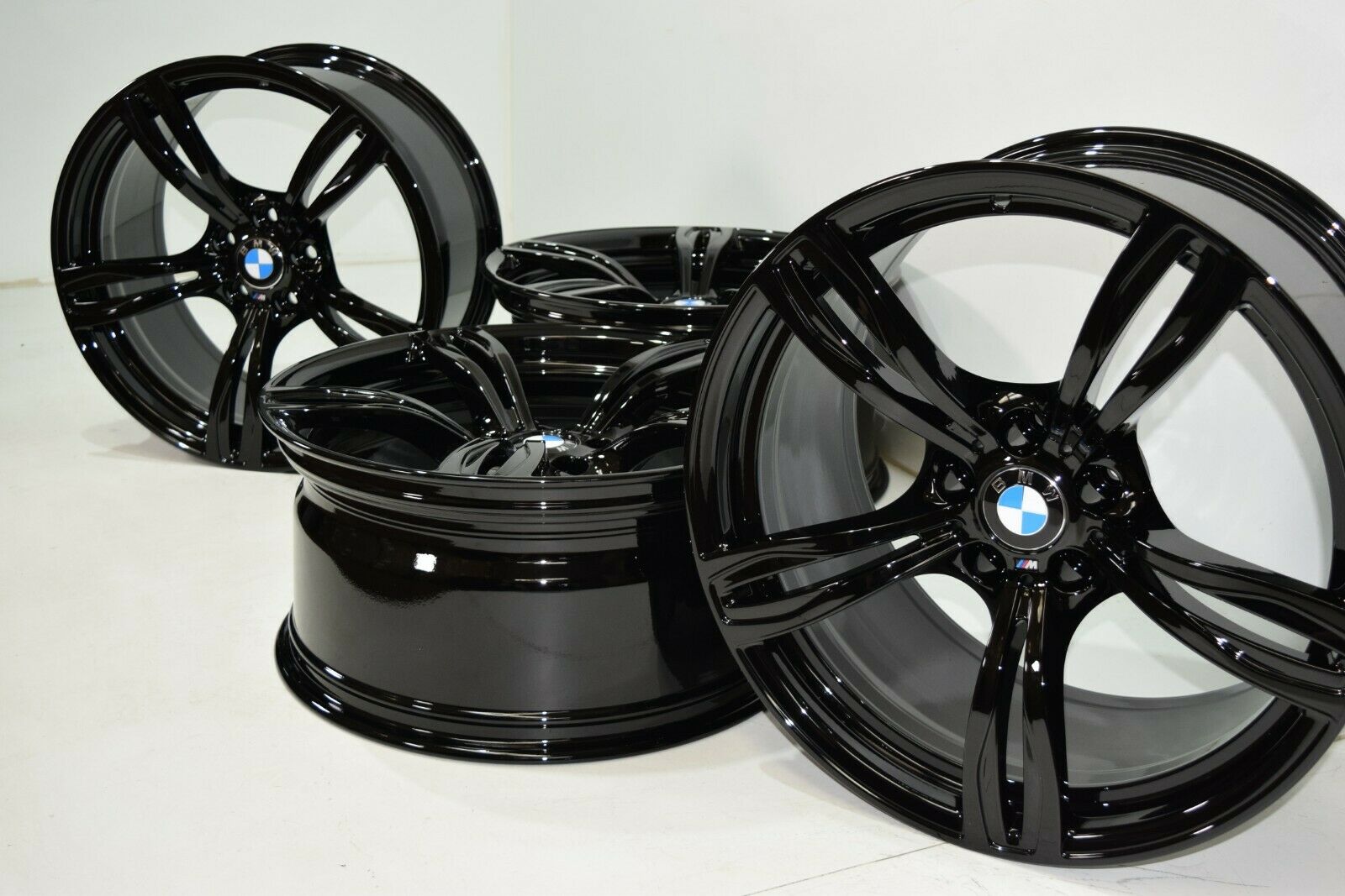 20″ BMW M6 750i Wheels Genuine 343m 343 Forged black authentic wheels rims