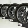 19″ Tesla Model S Plaid Factory OEM Authentic Aero Tempest Wheels Rims Tires 2021 +