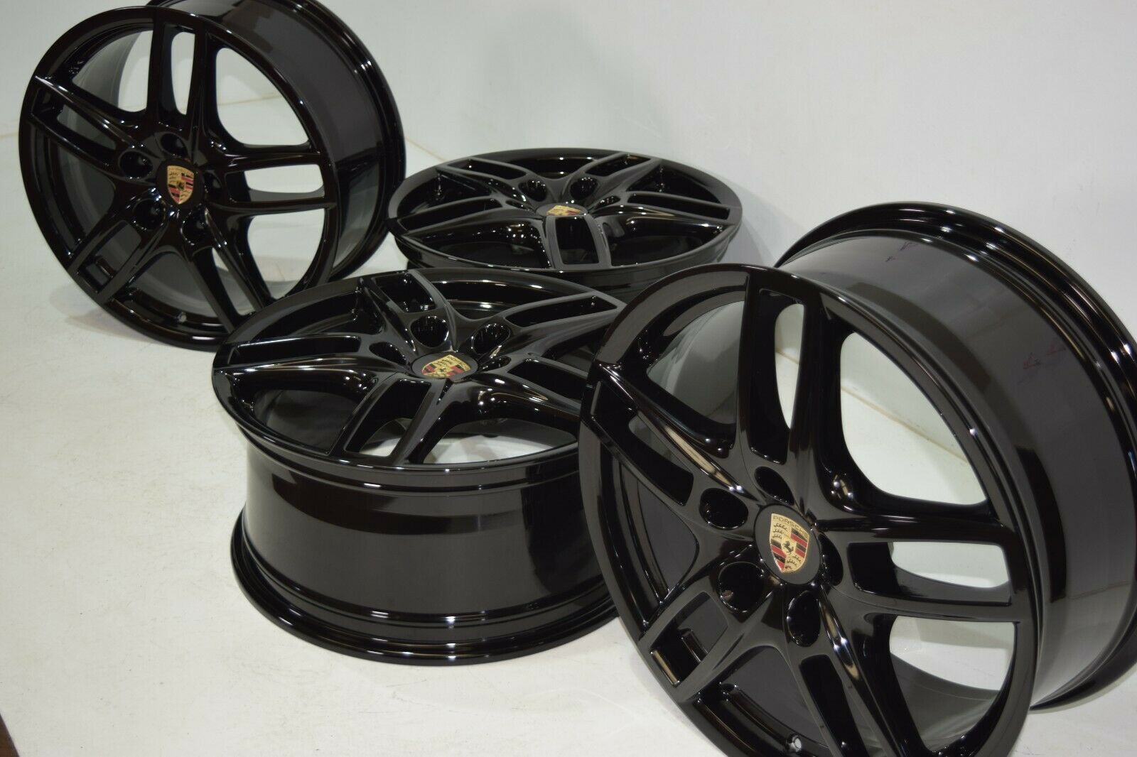 19″ Porsche Cayenne gloss black Factory OEM Wheels Rims 2011-2018 67404