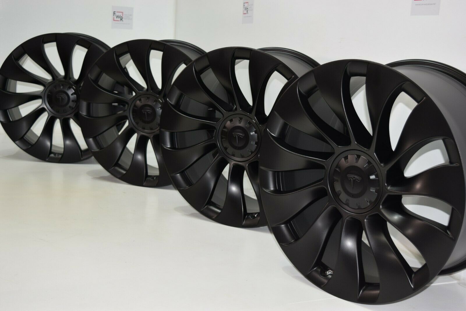21″ Tesla Model Y Factory OEM BLACK Uberturbine Wheels Rims Factory 2020 2021