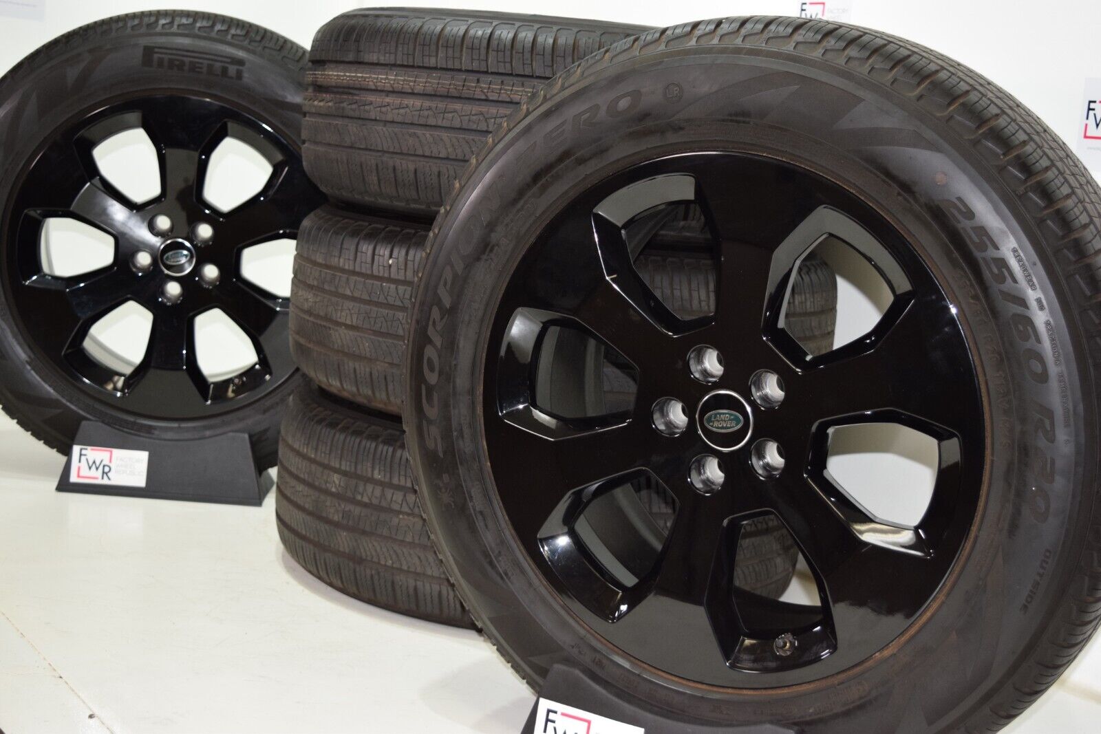20” Land Rover Defender Wheels BLACK WHEELS RIMS Tires P255/60R20 Factory OEM