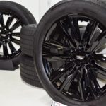 22″ Cadillac Escalade Sport Platinum Black 2022 Original Factory wheels & tires