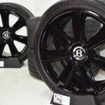 21″ Bentley Continental Speed Black Wheels and tires rims GTC GT Factory OEM