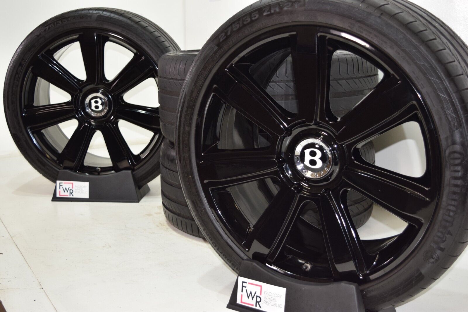 21″ Bentley Continental Speed Black Wheels and tires rims GTC GT Factory OEM