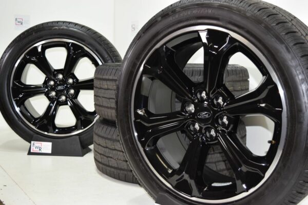 22″ Ford Expedition F-150 STEALTH Factory OEM rims wheels tires black ...