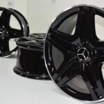 20″ MERCEDES G63 G550 G500 RIMS GLOSS BLACK Factory OEM Authentic wheels rims