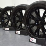 19″ Tesla Model S 2021 2022 2023 black Factory OEM Plaid Wheels Rims Continental tires