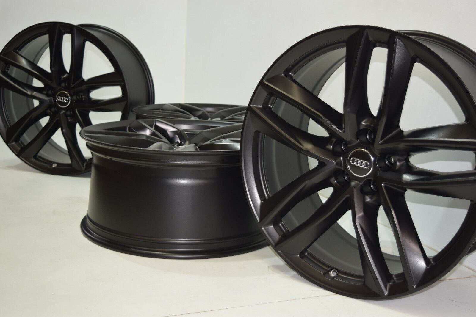 21” Audi Q7 Factory OEM Wheels Black 21 x 9.5 RS7 S8 A8 S8 Genuine 59012 satin black