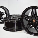 19″ Porsche 911 997 Turbo Factory OEM genuine black wheels rims