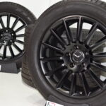20″ MERCEDES G63 G550 AMG FACTORY OEM SATIN BLACK WHEELS and TIRES A4634011700