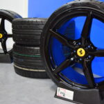 20″ Ferrari 488 Forged Factory OEM Gloss Black Pista Wheels and tires Rims