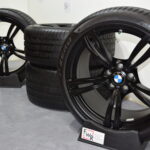 20″ BMW M6 750i Wheels Genuine 343m 343 Forged black authentic wheels and tires