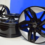 21″ AUDI E-TRON GT Factory OEM wheels rims black and silver pockets 2022-2025