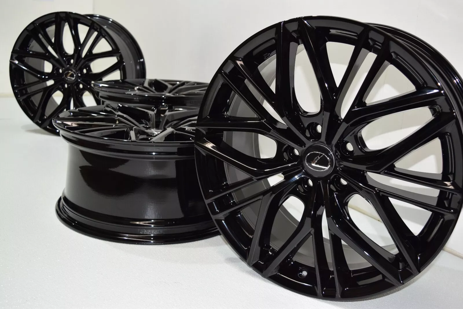 19″ Lexus IS500 IS350 IS250 FACTORY OEM Wheels rims GLOSS BLACK finish staggered